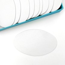 White Paperboard Oval Bases for Crafting ~ Set of 5 ~ 5" x 3"